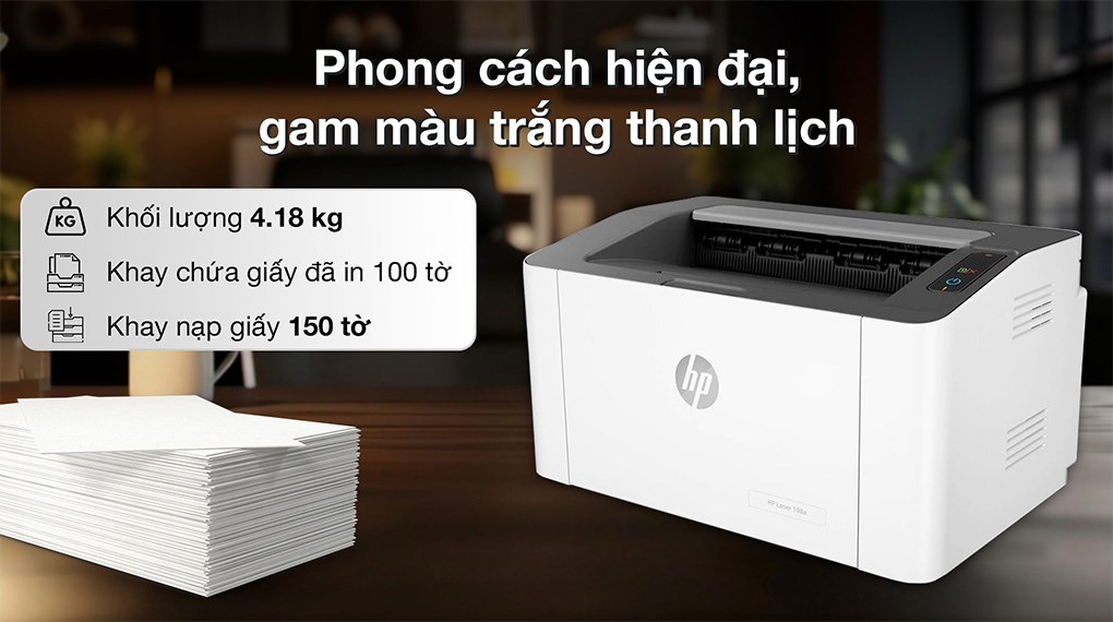 Máy in laser trắng đen đơn năng HP 108A